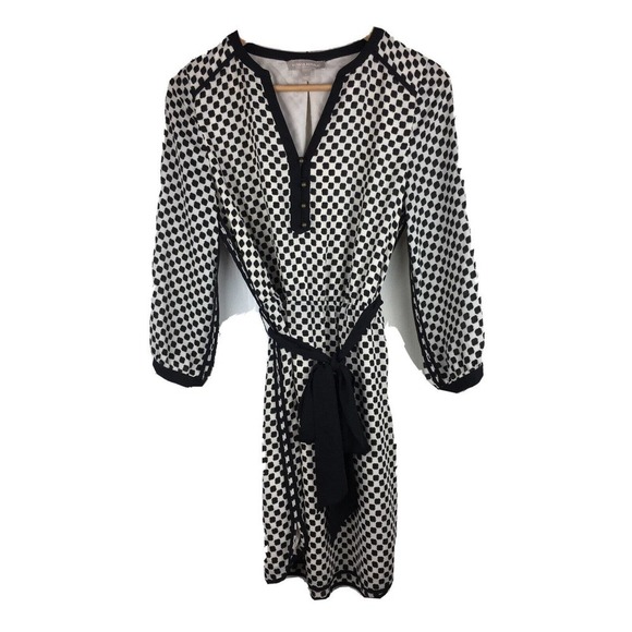 Banana Republic Womens Size 4 Geometric Elastic Waist A-Line Dress - Picture 1 of 8